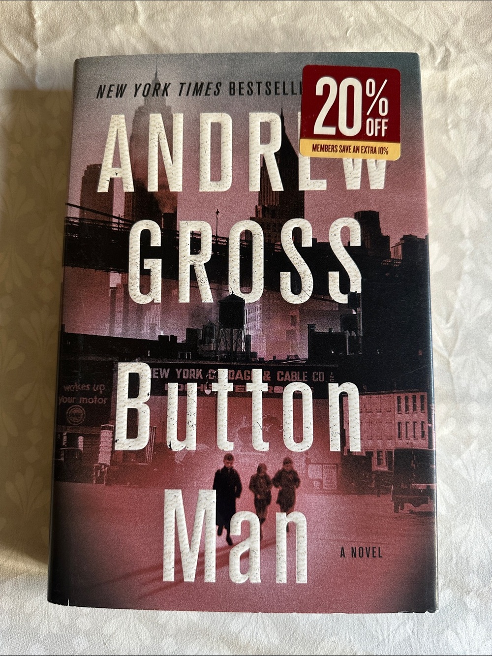 Button Man Hardcover Novel by Andrew Gross *NEW*